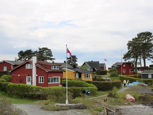 colorful huts on the islands